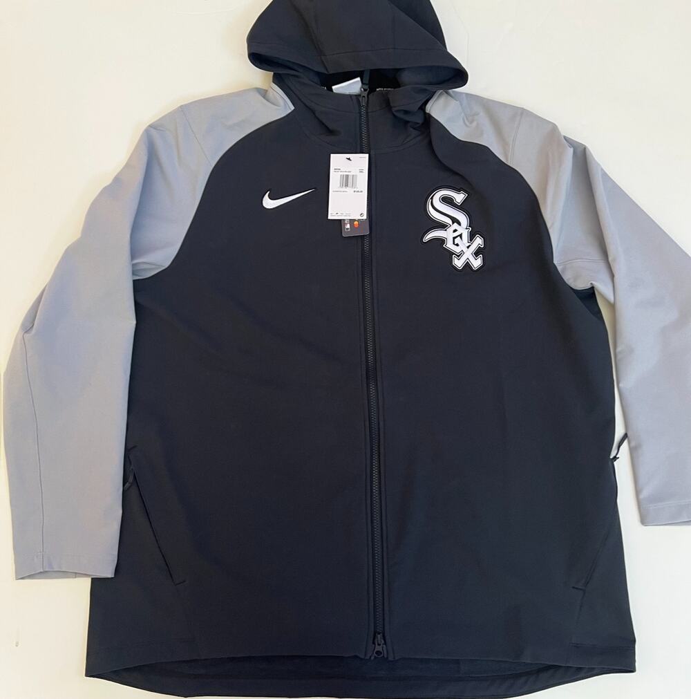Nike Chicago White Sox Dugout Jacket Black Gray NAC7-191N-RX-0BT Size 2XL